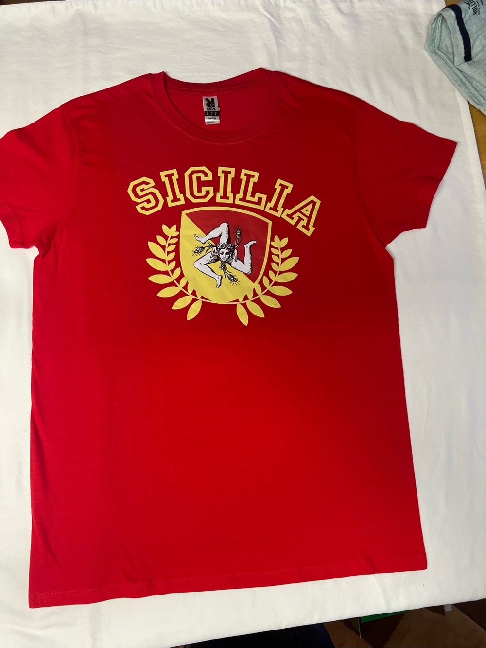 Sicilia Crest Short-Sleeve Tee - Red
